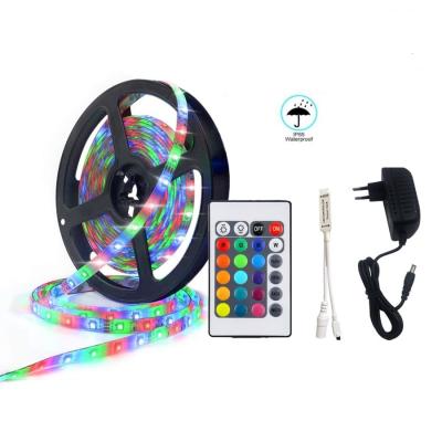 China Waterproof Flexible LANDSCAPE 5M-20M DC12V RGB LED Ribbon Light with 24keys Controller Led Strip SMD 2835 RGB LED Strip Light Full Kit for sale