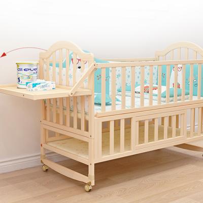 China Aimeng Modern features add lots of New Zealand pine hutches Baby Hutch crib for sale