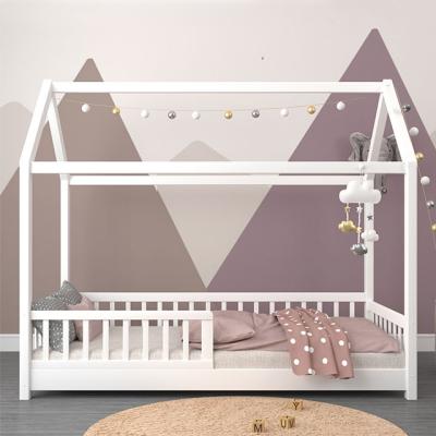 China Eco - Friendly Kids Bedroom Furniture Materials House Type Kids Bed With Rail for sale