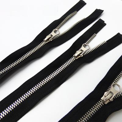 China Viable Popular YAB Clothing Accessories Custom Designer Rectangle Copper Metal Zipper For Garment Production for sale