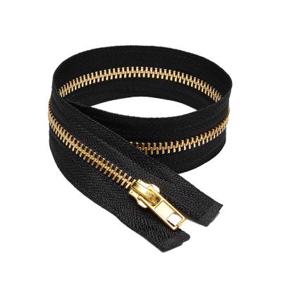 China YAB #5 Sustainable Zipper Single Open Brass Metal Zipper Roll For Bag for sale