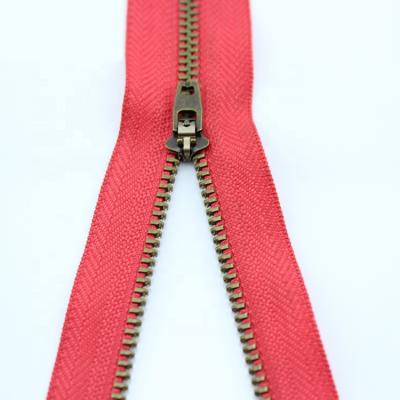 China Wholesale Price YAB Fashionable Fashionable Stretch Slider Custom Metal Zipper For Garment And Home Textile for sale