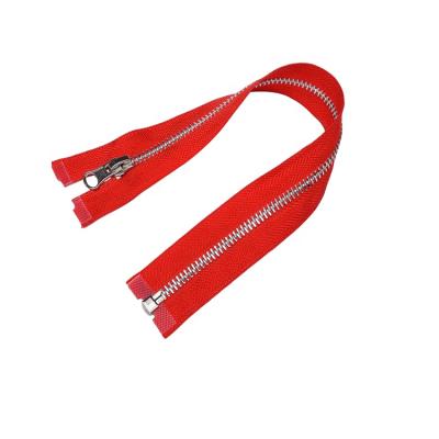 China YAB YAB Way Open End Single Aluminum Metal Zippers Viable Wholesale Garment And Home Textile Prices for sale