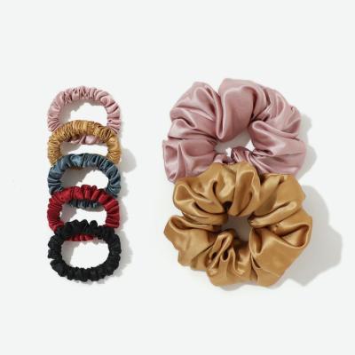 China Fashion handmade scrunchies made of 100% silk perfect addition to your hair accessories collection for sale