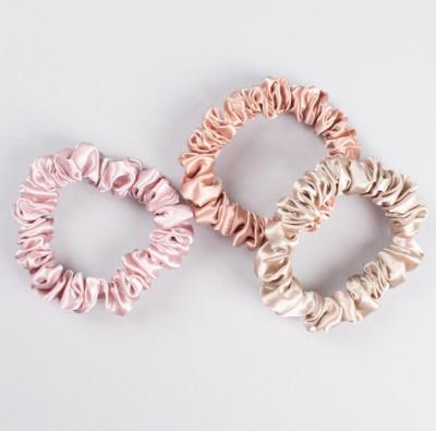 China High quality luxury fashion silk satin hair scrunchies for tying ponyhair for sale