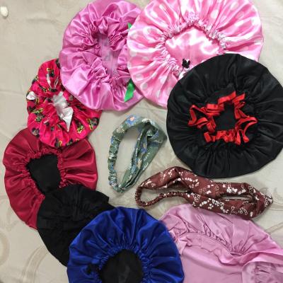 China Comfortable Sleeping Hood 100% Silk Hair Wrap Silk Hat For Lady for sale