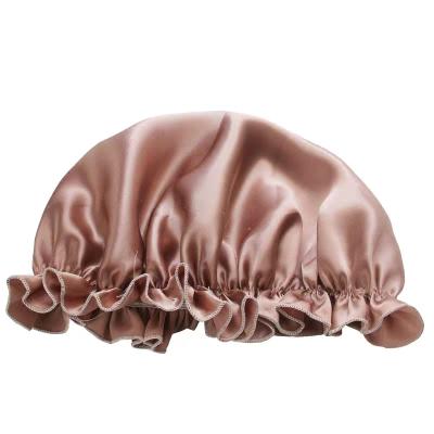 China Accept customization soft night sleep hair care and custom logo silk silk hair hoods sleep hoods pure silk nightcap hood for sale