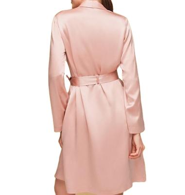 China Breathable Different Size Sleepwear 22mm Womens 16mm 19mm Silk Pajamas Dress Satin Long Robe for sale