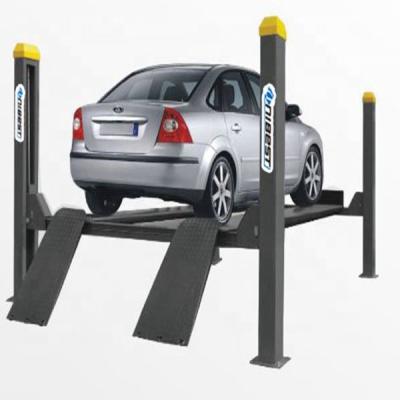 China Maintanence Automatic Four Post Alignment Lift CE Certificate With Rear Sliding Plate To Do Wheel Alignment for sale