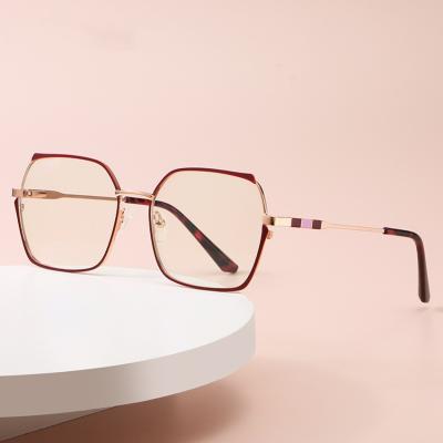 China 2021 Anti Blocking Blue Light Optical Glasses Fashionable Computer Glasses Shape Metal Eye Cat Eye Women M516 MZARD Wholesale for sale