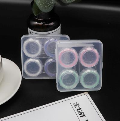 China MZARD Storage Fashion Eye Contact Lens Case Color Case Lens Box Clear Lenses Contract Lenses Contact Luxury Mirror For Travel With Popular Women COLOR for sale