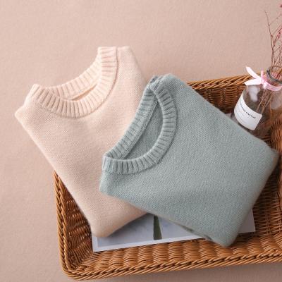 China Baby Kid Anti-Shrink Plain Knit 100% Cashmere Sweater for sale