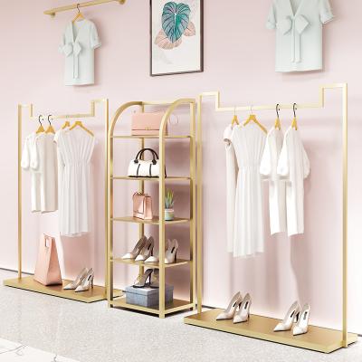 China Recycled Materials Stainless Steel Clothes Display Racks And Display Stands for sale