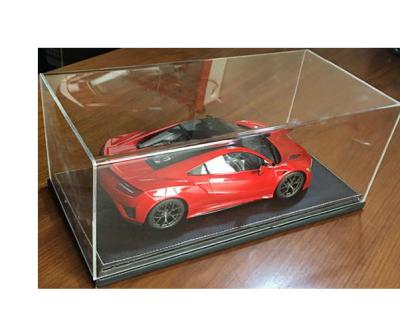 China Wholesale Clear Custom Acrylic Glass Car 1:18 Scale Box Shop Display Model Display Rack Showcase for sale