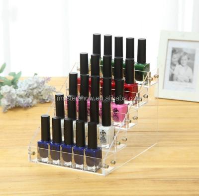 China 3/4/5/6 Tier Eco-friendly Clear Acrylic Nail Polish Display,Clear Acrylic Nailpolish Display Rack Rack for sale