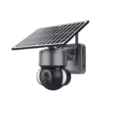 China Human Motion Tracking 3MP Full HD Resolution IR Night Vision Solar Cctv Camera With Sim Card Solar Ptz Camera Outdoor for sale