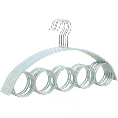 China CLASSIC Nordic Style Multifunctional Tie Scarf Hanger Plastic 5 Holes Rings Towel Hanger for sale