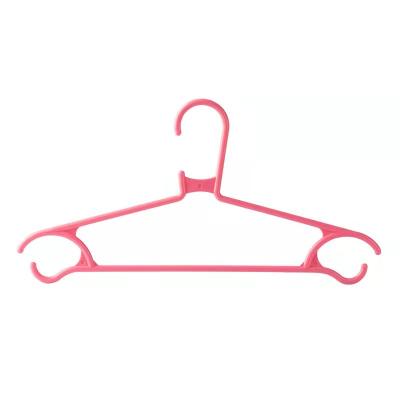 China Contemporary Durable Thick Plastic Garment Hanger Tubular Adult Plastic Hanger For Clothes for sale