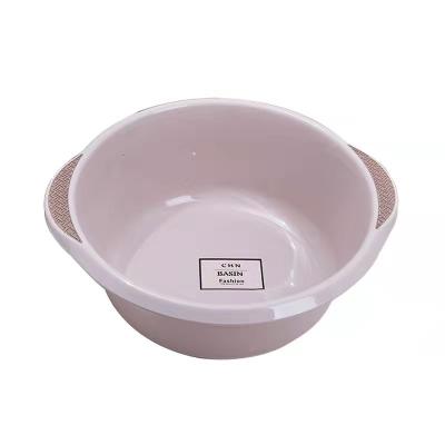 China Factory direct sales double ear thickening oversizedplastic design dormitory stocked washing basin vegetables washing feet sink for sale