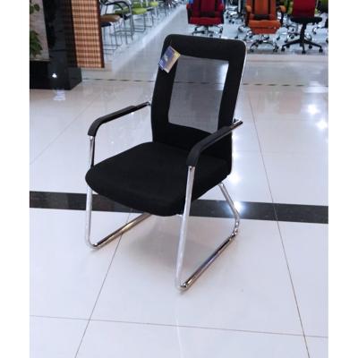 China Armrest No Cantilever Wheel Mesh And Chromed Base With Armrest Visitor Chair VC005-1 for sale