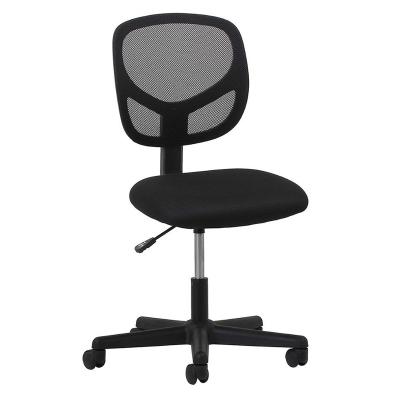 China Armless Back Mesh Task Chair - Ergonomic Computer / Office Chair Mid Swivel Executive Chair for sale