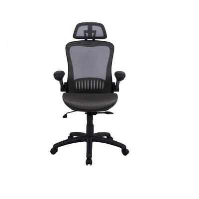 China Executive Chair Adjustable High-Back Mesh Chair With Arms And Head Rest for sale