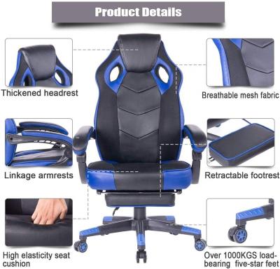 China Adjustable Leather Gaming Chair (Height) - Swivel Computer, Desk or Ergonomic Gaming Chair for sale