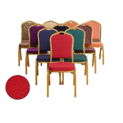 China Factory Price Modern Wholesale Hotel Furniture Fabric Cover Aluminum Alloy Frame Banquet Chair for sale