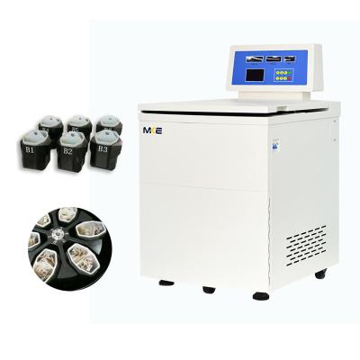 China 6000rpm 6*1200ml Floor Standing Blood Centrifuge for Blood Bag Rcf 6880 xg LED Display zu verkaufen