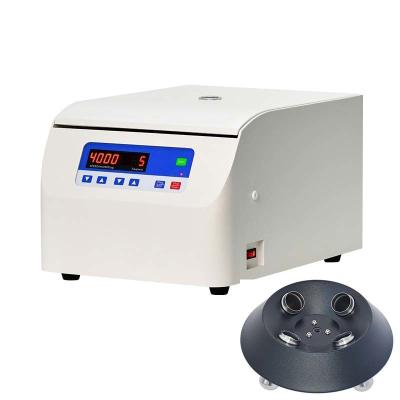 China 18*10ml/5ml Centrifugadora de laboratorio de baja velocidad Motor sin escobillas para muestras de sangre en pruebas clínicas en venta