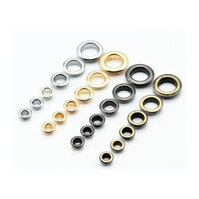 China 2022 New Custom Eyelets Nickel Free Custom Metal Emboss Various Sizes Garment Ring Eyelets for sale