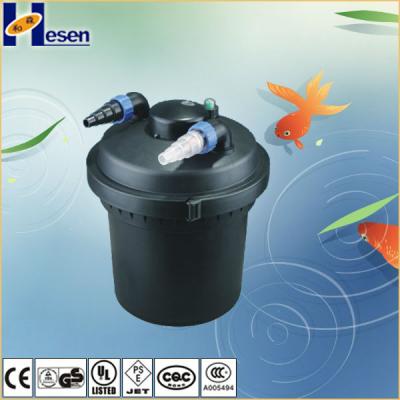 China Gs/ce 9000l/h bio garden pond press filter with UV lamp CPF-280 for sale