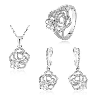 China NEW FASHIONABLE Trend 925 Sterling Silver Wedding Jewelry Set for sale