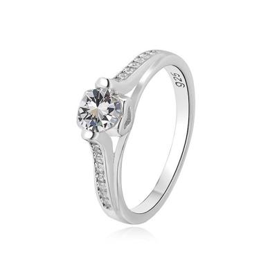 China FASHIONABLE Hot-selling Fashion 925 Silver Diamond Engagement Ring for sale