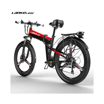 China 6061Aluminum alloy 2021 new arrival 48V 400W lithium battery adult foldable bicycle E cycle bicycle folding electric bike for sale