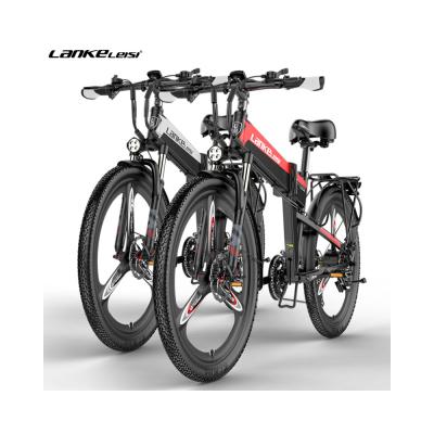 China new 6061Aluminum alloy full suspension electric bike small fat tire folding electric bicycle for sale