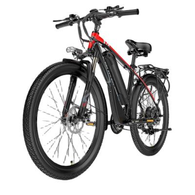 China 2021 Hot Sale LANKELEISI T8 Aluminum Alloy City Electric Bike Battery Folding 26inch Fat Fire, 48v 400w motor/EASY RIDING FACEWIND for sale