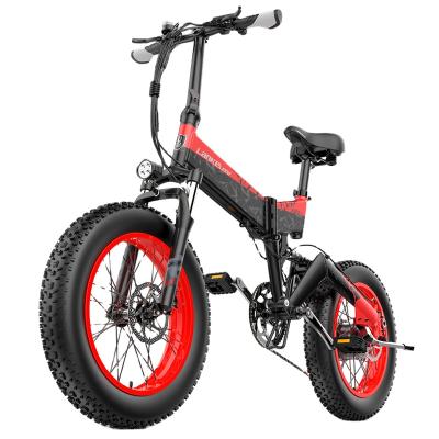 China LANKELEISI X3000PLUS aluminum alloy, lightweight lithium electric bike folding 20 inch steel fork 1000W48V/4.9S REACH FULL SPEED for sale