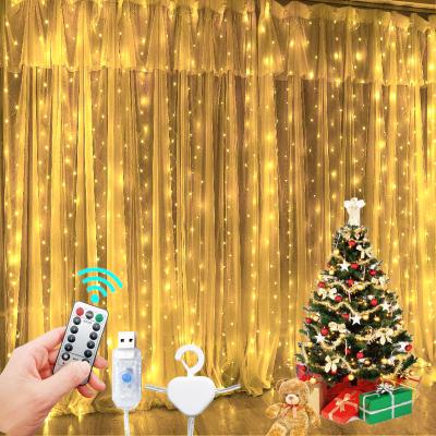 China 2022 3M With Hook LED String Light Curtain String Light Garland Christmas Decoration Weeding Birthday Party Supplies 2022 for sale