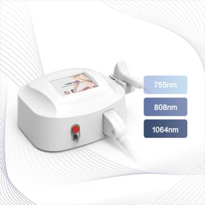 China Hair removal 810nm 755nm 1064nm high power laser systems soprano shr diode laser hair removal for sale