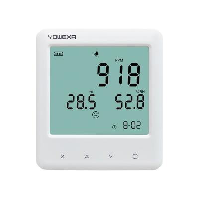 China Humidity Temperature CO2 Measuring Room Wall Mounted Thermometer and Hygrometer YEM-40 for sale