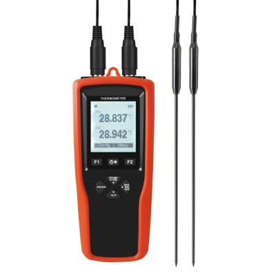 China YES YET-720L 2 channels dual PT100 and PT1000 probe temperature measurement thermometer with data logging function for sale