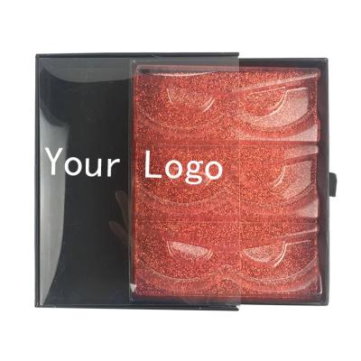 China Thick Summer Custom Packaging Box With Lash Glue And Applicator Black Eyelash Vendor Customized Magnetic Red Boxes With Mirror for sale