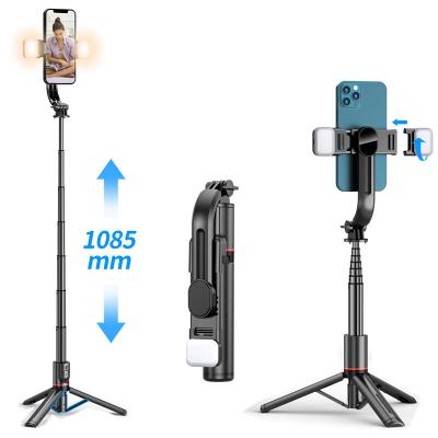 China 2022 New Portable Flexible L12d Long 1085mm Super Dual LED Lighting Aluminum Alloy Tripod Wireless Connection Shutter With Mobile Phone Support for sale