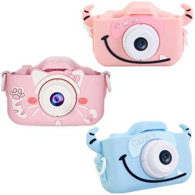 China 1080p Hd Digital cam gift for students 2000W HD camera cartoon cover device x5s children's toy camera MP3 recording animal puzzle game for sale