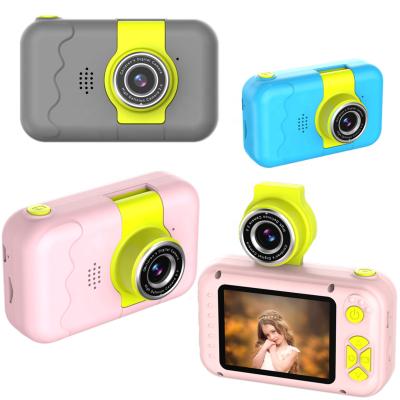 China 1080p Hd Digital Cam 2.4 Inch Display X101 Cute Cartoon Children's Toy Camera Pupil Puzzle Game Gift Front And Rear Camera MP3 Recording for sale