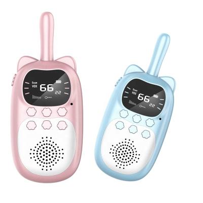 China DJ200 Selective Call Cartoon Cute Children Handheld Two Way Radio Two Way Radio Walkie Talkie 3km Long Distance Communication Outdoor for sale