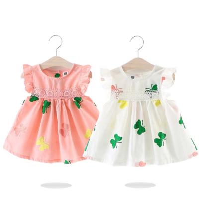 China New Style Hot Selling Breathable Fancy Baby Clothes Latest Cotton Baby Dresses Breathable Hot Cute Girls Fairy Dress Designs for sale