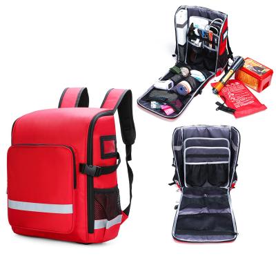 China Medium or Large Ambulance Emergency Car Trolley Empty Fireproof Large EMT Waterproof First Aid Kits Shoulder Bags with 600 Pcs for sale