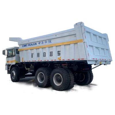 China Shacman Dump Trucks CIMC HUAJUN New Famous U Shape Dump Box Dump Truck Heavy Mining Capacity > 8L for sale